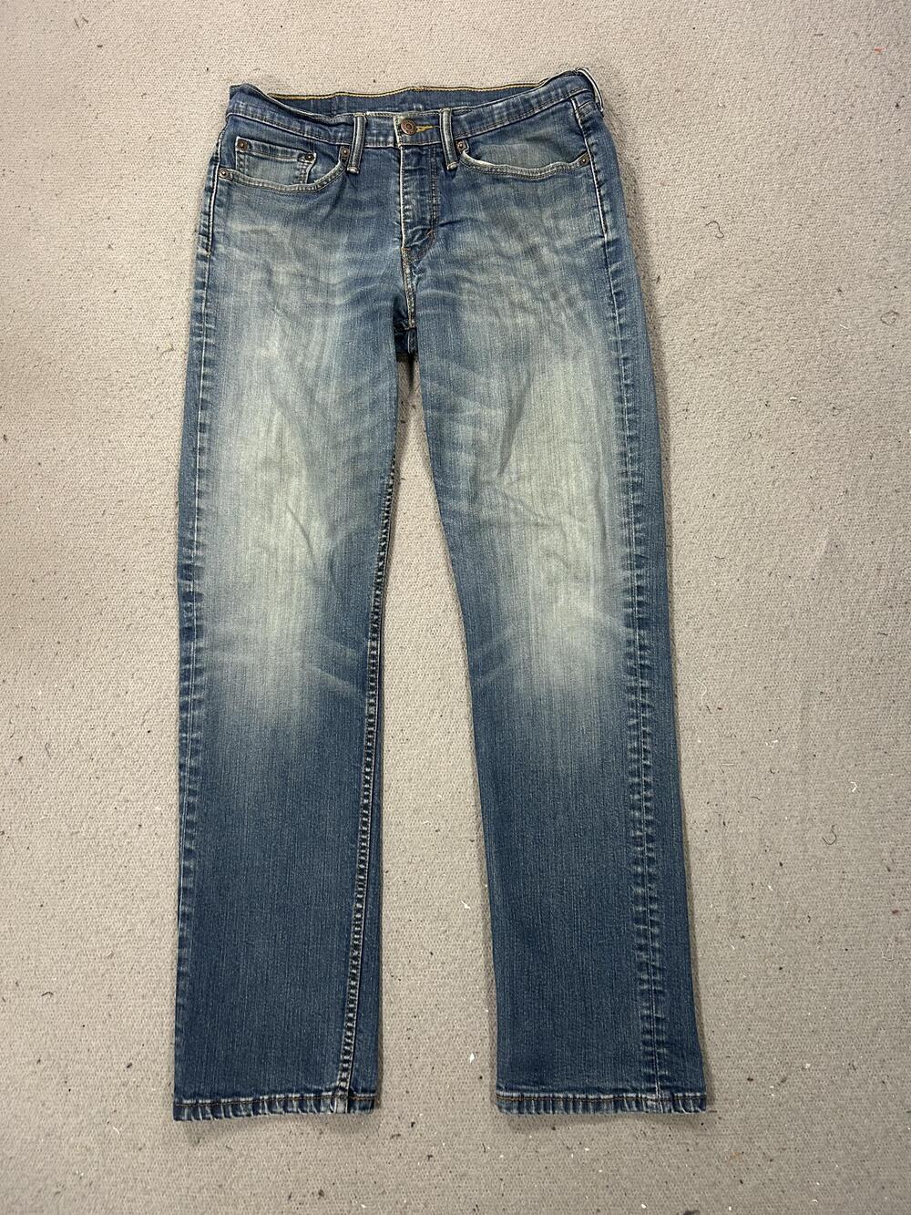 Levis 514 Jeans Mens 30 Blue Straight Leg Stretch Denim Medium Wash Zip Fly